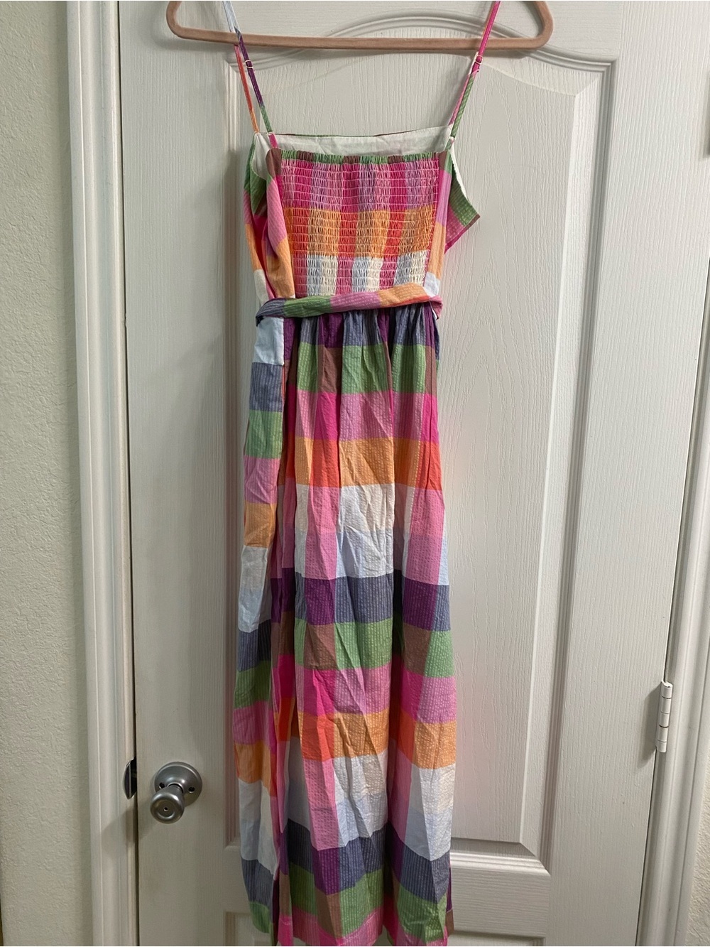 Kate Spade New York x Target Tie-Waist Plaid Midi Picnic Cottagecore Dress XS - Picture 11 of 16